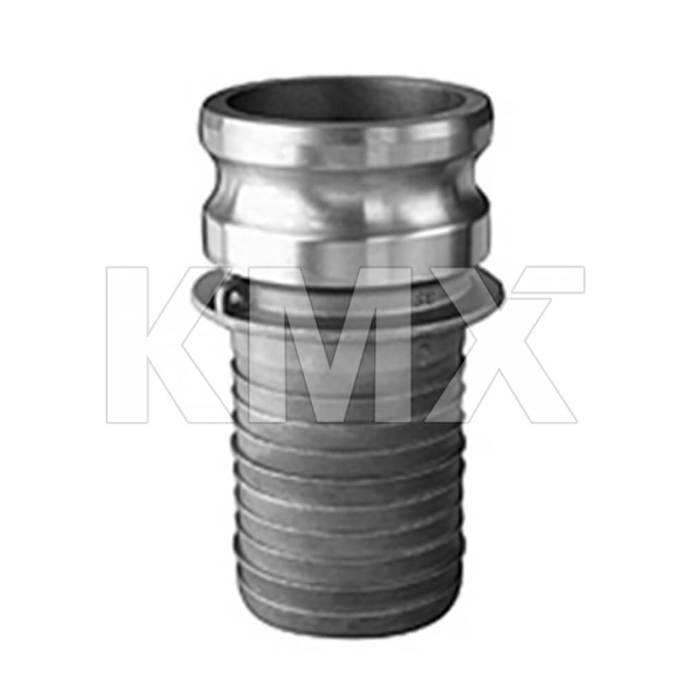  E800 Camlock Aluminio Tipo E Macho Espiga 8"