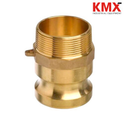  F100 Camlock Bronce Tipo F Macho HE NPT 1"