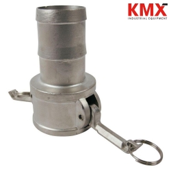 Vista 3 : Camlock Acero Inoxidable Tipo C Hembra Espiga 4"