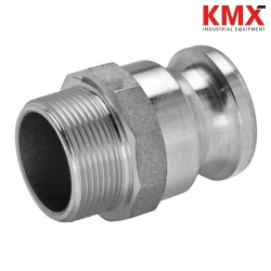 Vista 3 : Camlock Acero Inoxidable Tipo F Macho HE NPT 1-1/2"