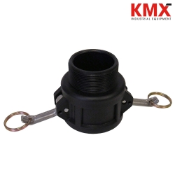 Vista 2 : Camlock Polipropileno Tipo B Hembra HE NPT 1"